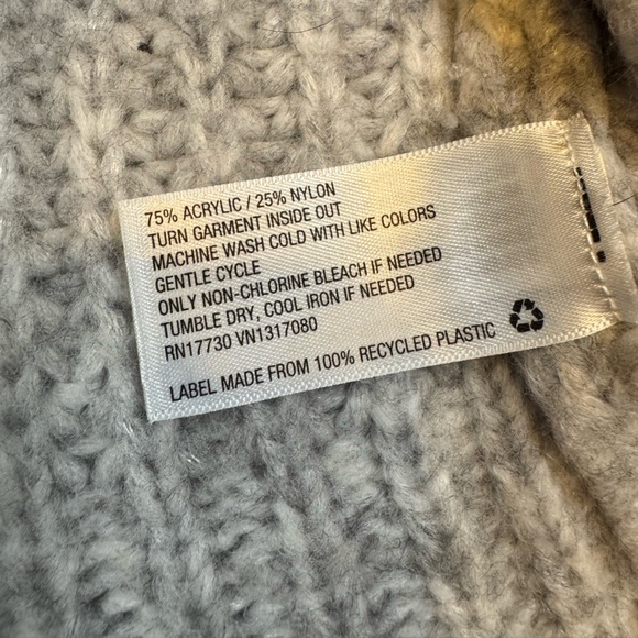 a new day Women's Thick Knit Heather Gray Sweater - Picture 4 of 9